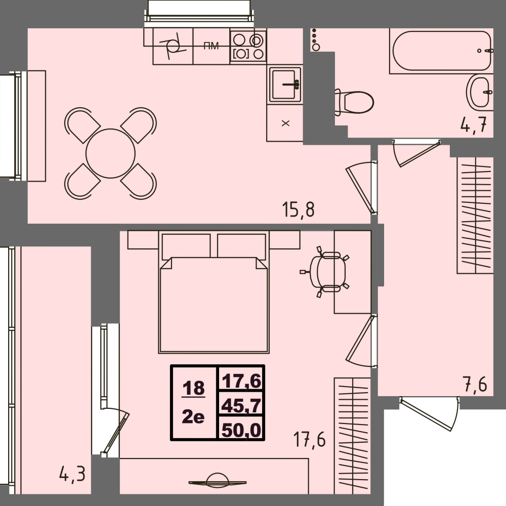 ЖК Равновесие, д3, кв.18