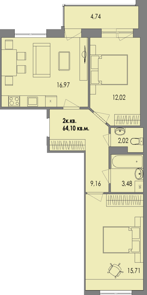 ЖК Равновесие, д1, кв.131