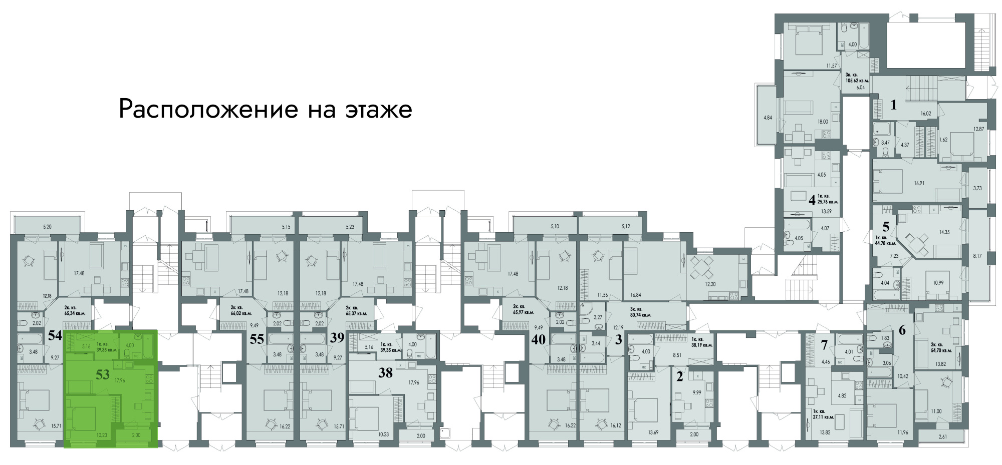 купить квартиру 1 комната, 39 кв.м. №53 в петрозаводске